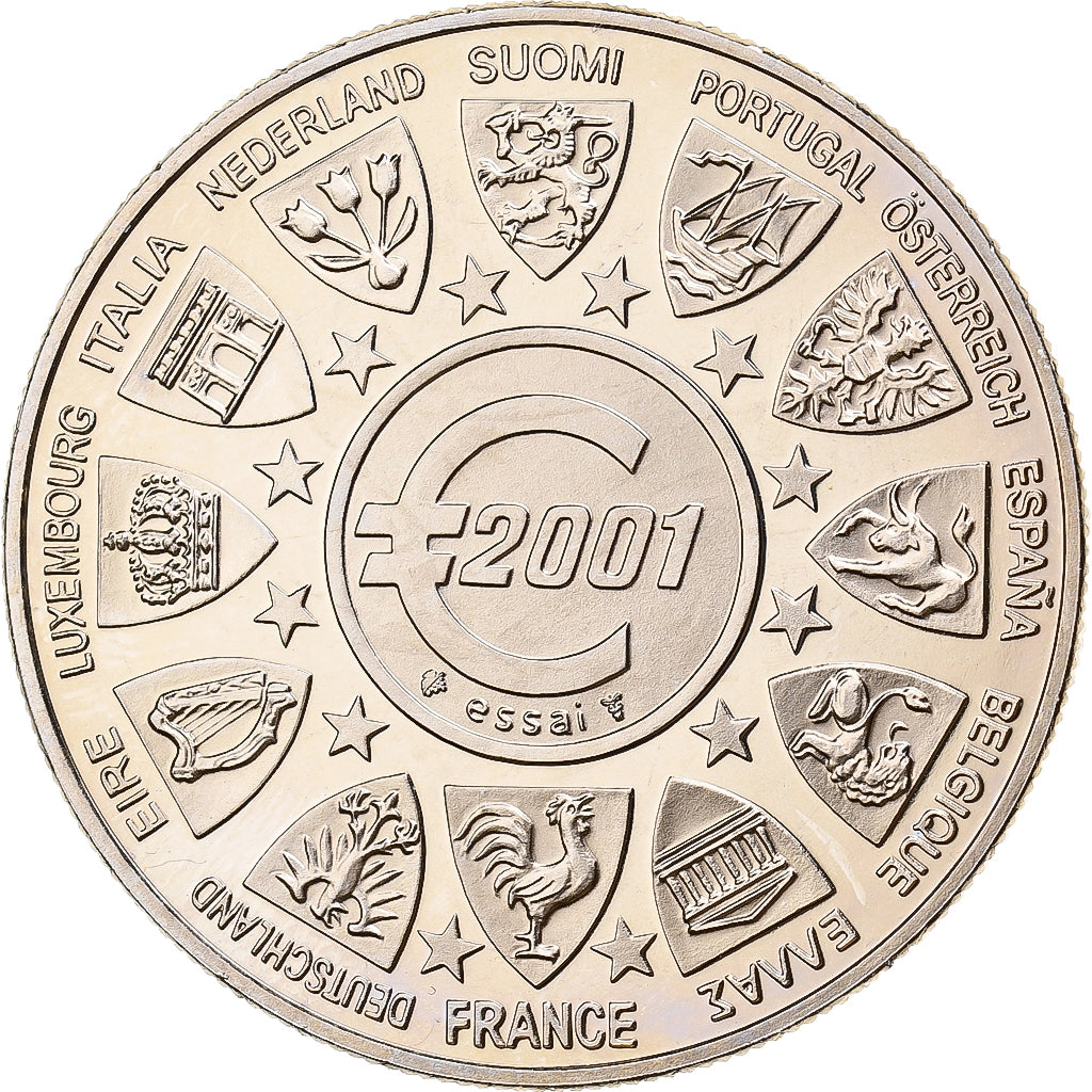 France, Medal, L'Europe, La Semeuse, 2001, Copper-nickel, MS(65-70)