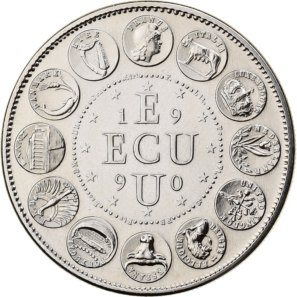 France, Médaille, Ecu Europa, Marianne, 1990, Cupro-nickel, FDC