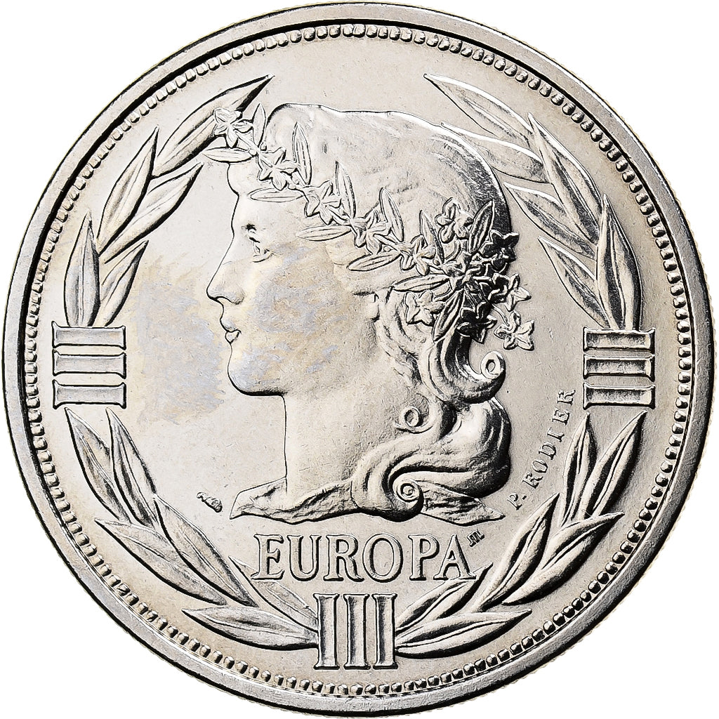 Frankreich, Medaille, Ecu Europa, Marianne, 1989, Kupfer-Nickel, STGL
