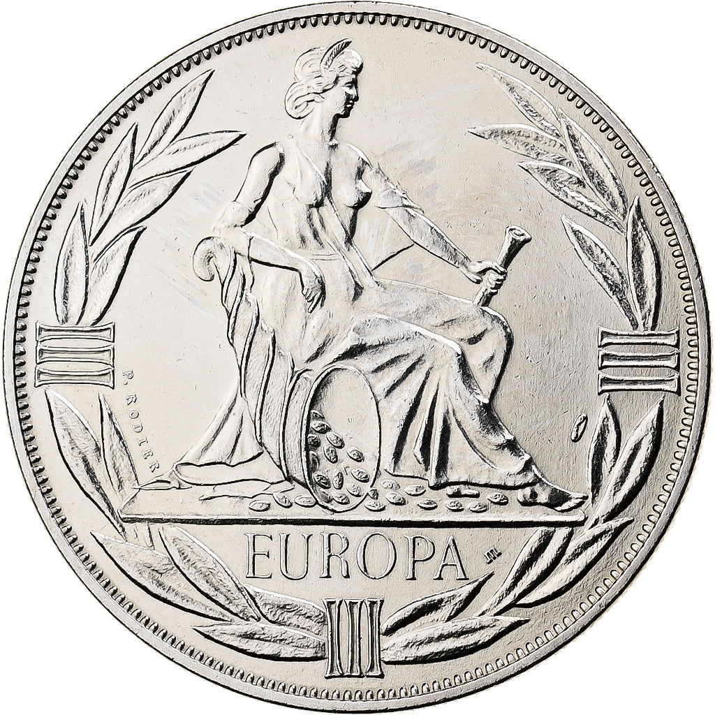 France, Medal, Ecu Europa, Europe Assise, 1981, Copper-nickel, Rodier, MS(65-70)