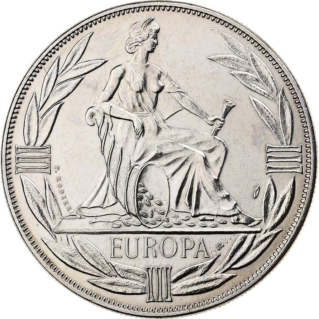 Francia, medaglia, Ecu Europa, Europe Assise, 1980, Rame-nichel, Rodier, FDC