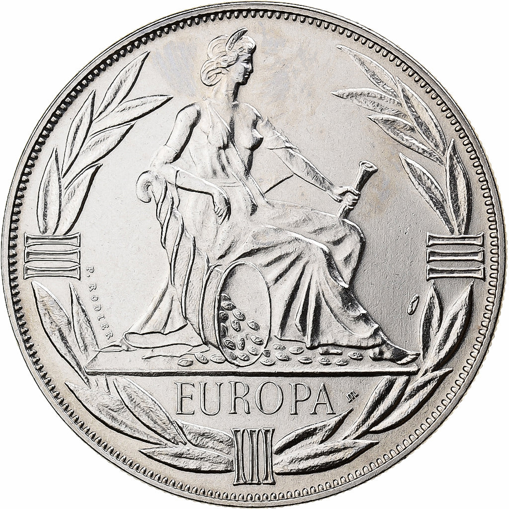 France, Medal, Ecu Europa, Europe Assise, 1982, Copper-nickel, Rodier, MS(65-70)