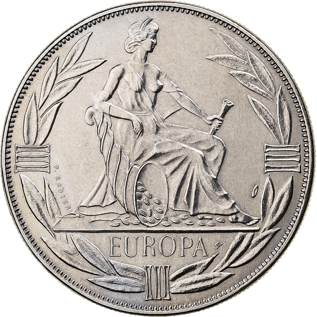 Frankrijk, Medaille, Ecu Europa, Europe Assise, 1984, Cupro-nikkel, Rodier, FDC