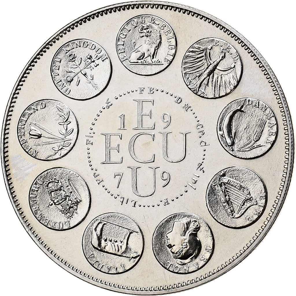 Frankreich, Medaille, Ecu Europa, Europe debout, 1979, Kupfer-Nickel, Rodier