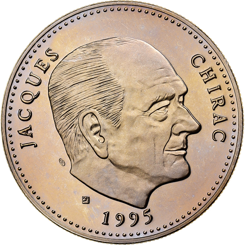 France, Medal, Ve République, Jacques Chirac, Copper-nickel, MS(65-70)