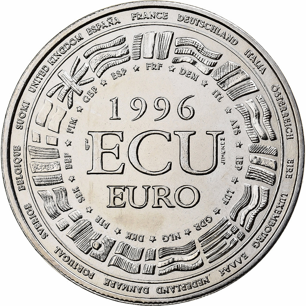 Frankreich, Medaille, Ecu Europa, 1996, Kupfer-Nickel, STGL