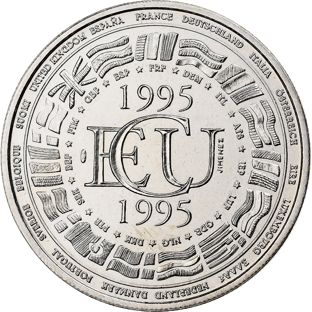 France, Medal, Ecu Europa, 1995, Copper-nickel, MS(65-70)