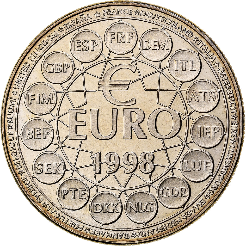 France, Medal, Ecu Europa, 1998, Copper-nickel, MS(65-70)