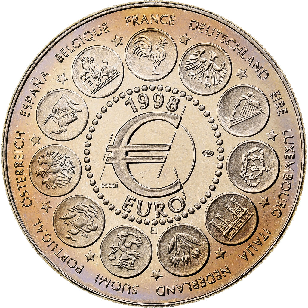 Frankrijk, Medaille, Ecu Europa, 1998, Cupro-nikkel, FDC