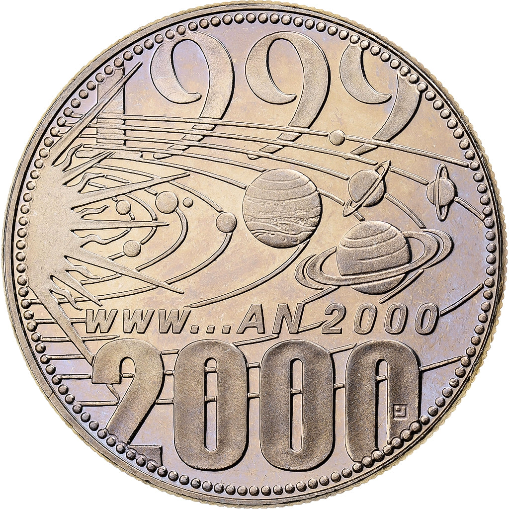 Frankrijk, Medaille, Europa, Passage à l'An 2000, 2000, Cupro-nikkel, FDC