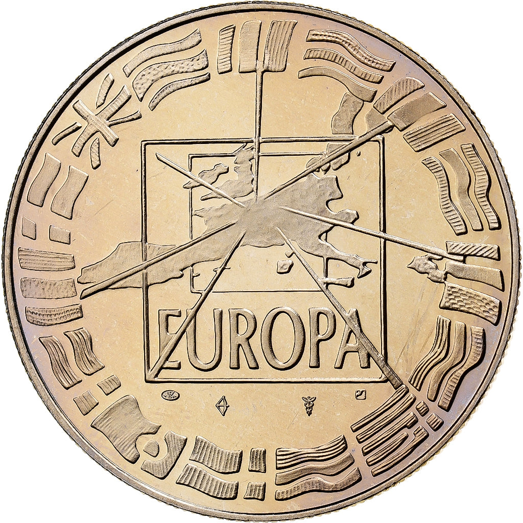 Frankrijk, Medaille, 1er Janvier 1999, Euro Parité, EUROPA, 1999, Cupro-nikkel