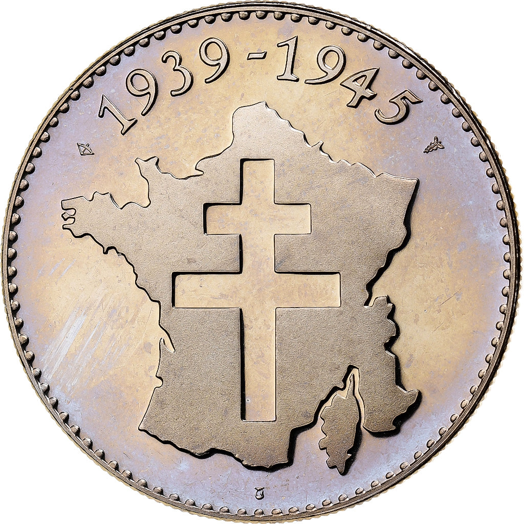 Francia, medaglia, Victoire, 1939-1945, Rame-nichel, FDC