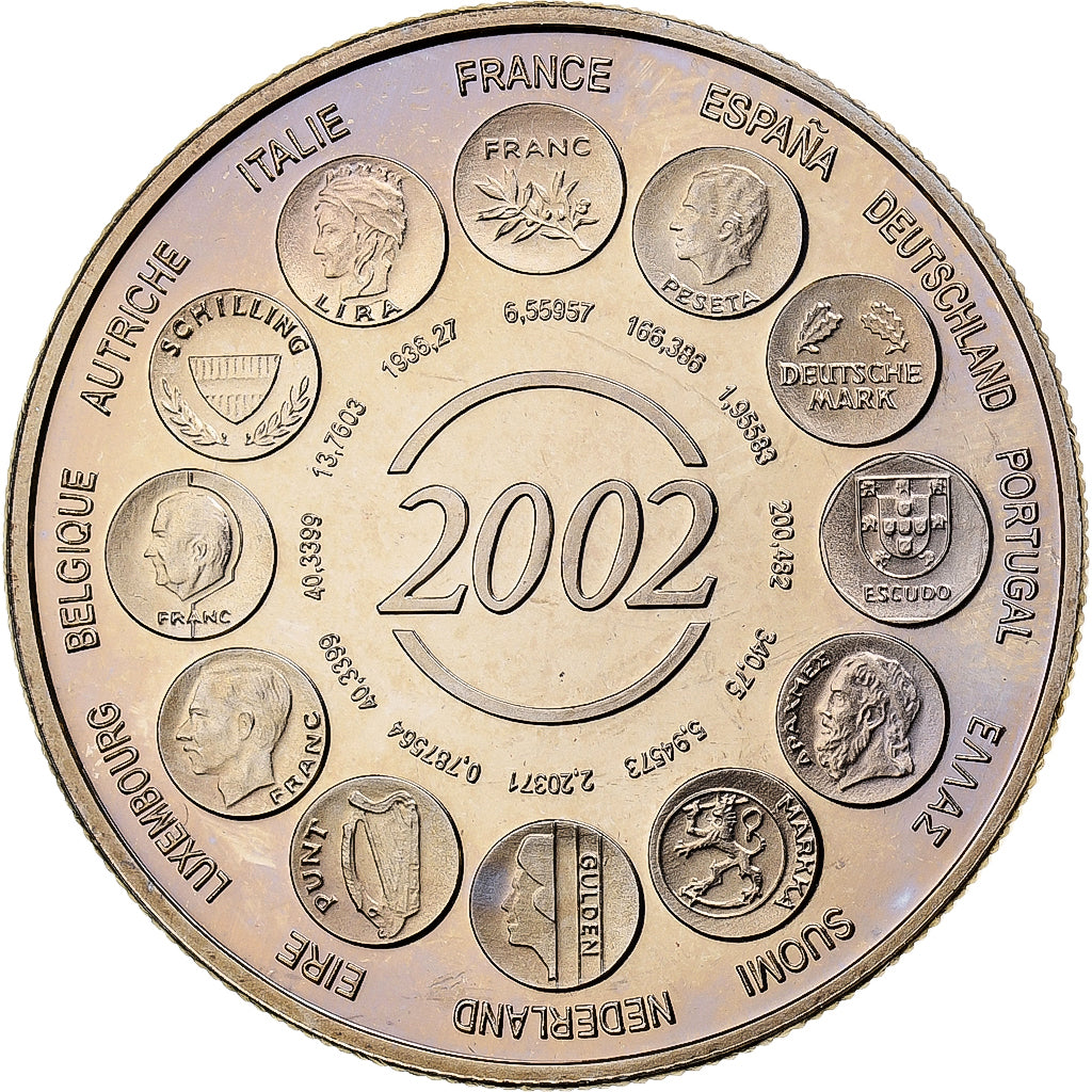 Frankrijk, Medaille, L'Europe, Naissance de l'Euro Fiduciaire, 2002