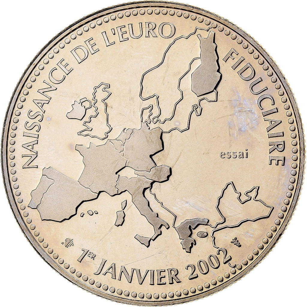 Frankrijk, Medaille, L'Europe, Naissance de l'Euro Fiduciaire, 2002