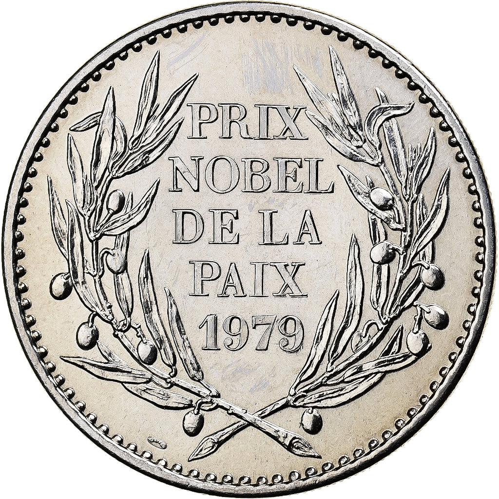 Francia, medaglia, Mère Teresa, Prix Nobel de la Paix 1979, Rame-nichel, FDC