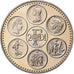Francia, medaglia, Coq, Fin du Cours Légal du Franc, Rame-nichel, FDC