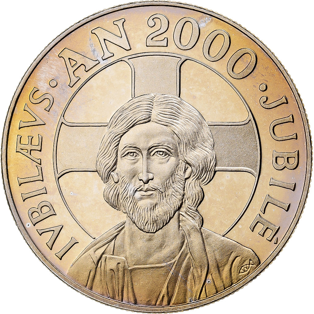 Vaticano, medaglia, Jubilé pour l’Année Sainte, 2000, Doratura in