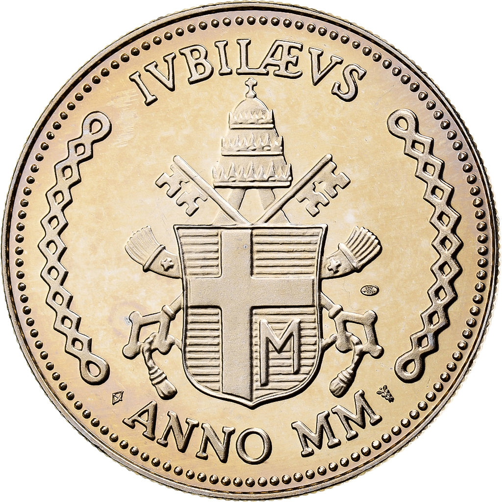 Vaticano, medaglia, Jubilé pour l’Année Sainte, 2000, Doratura in