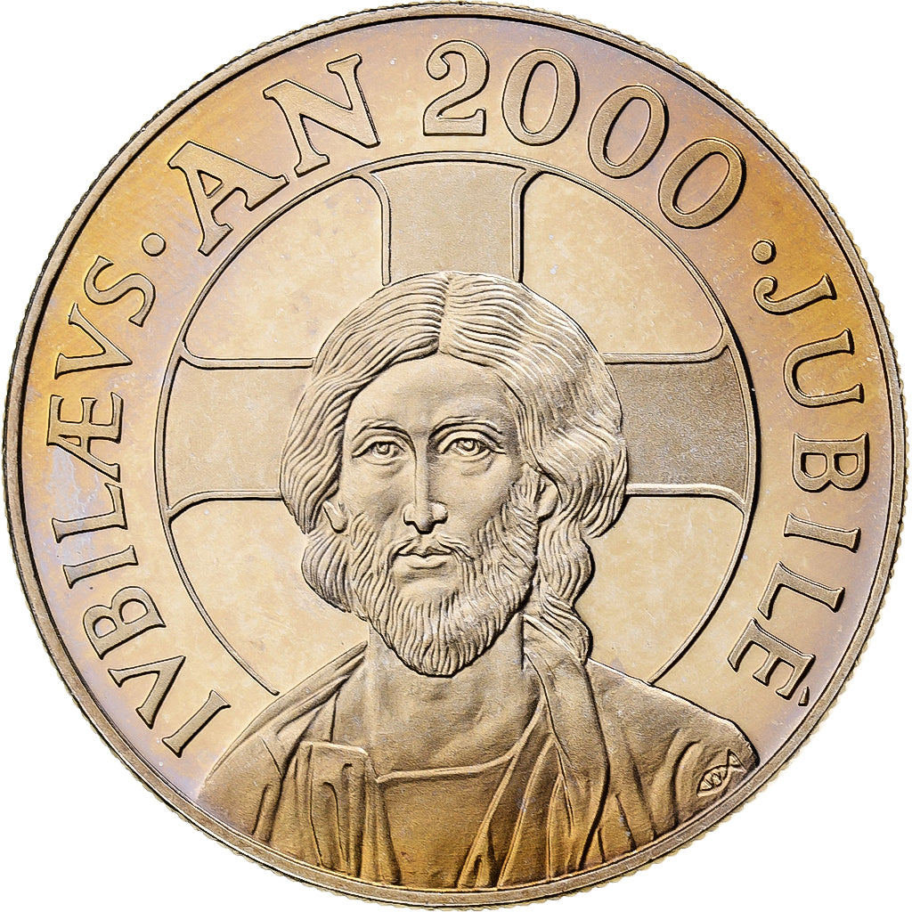 Vaticaan, Medaille, Jubilé pour l’Année Sainte, 2000, Copper-Nickel Gilt
