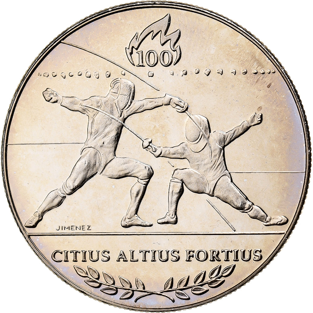 Frankrijk, Medaille, Jeux Olympiques d'Atlanta, Escrime, 1996, Cupro-nikkel