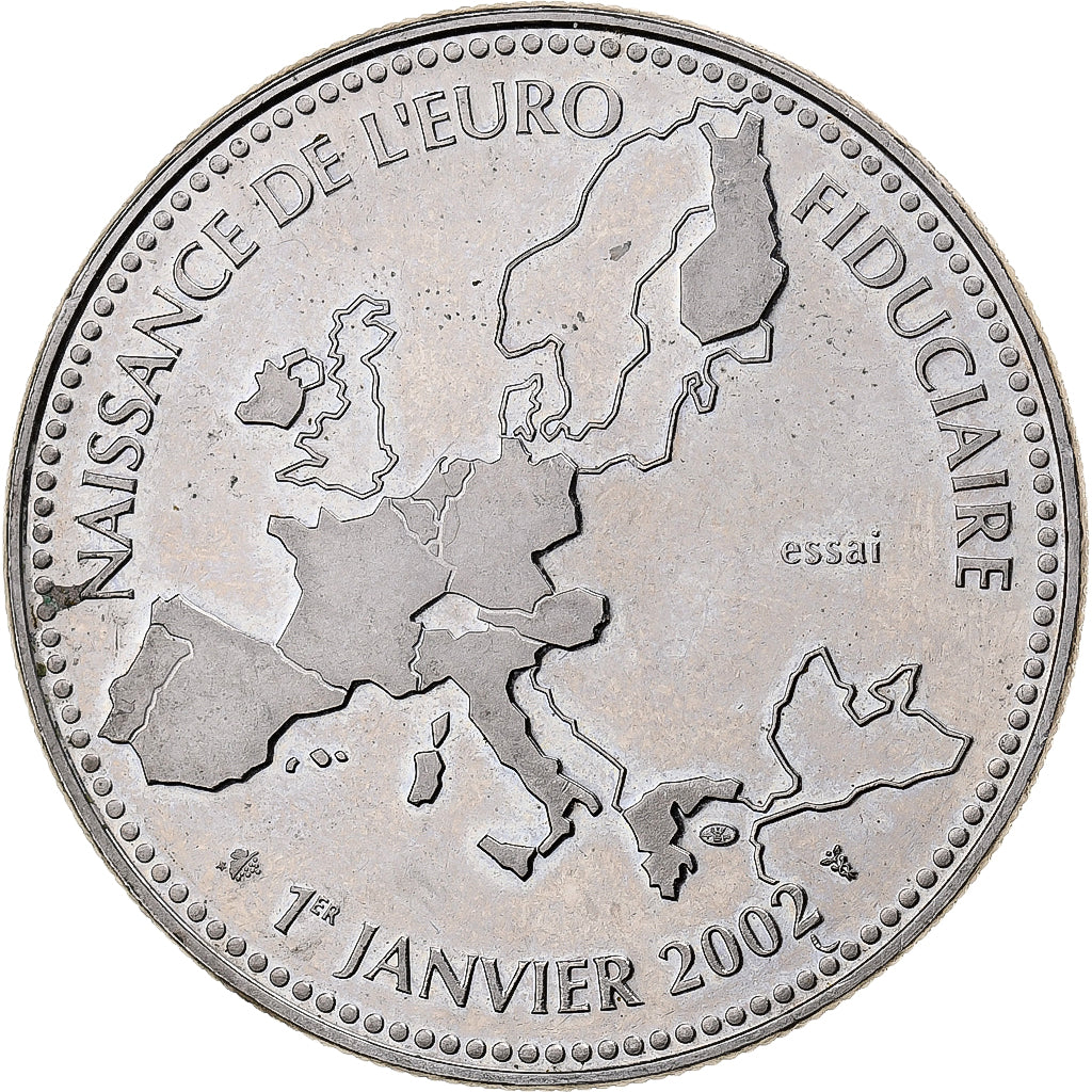 Frankrijk, Medaille, L'Europe, Naissance de l'Euro Fiduciaire, 2002