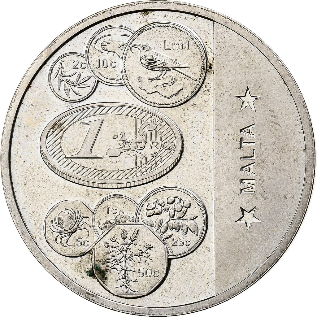 Malta, medalha, L'Europe, Malte, Cobre-níquel, AU(50-53)