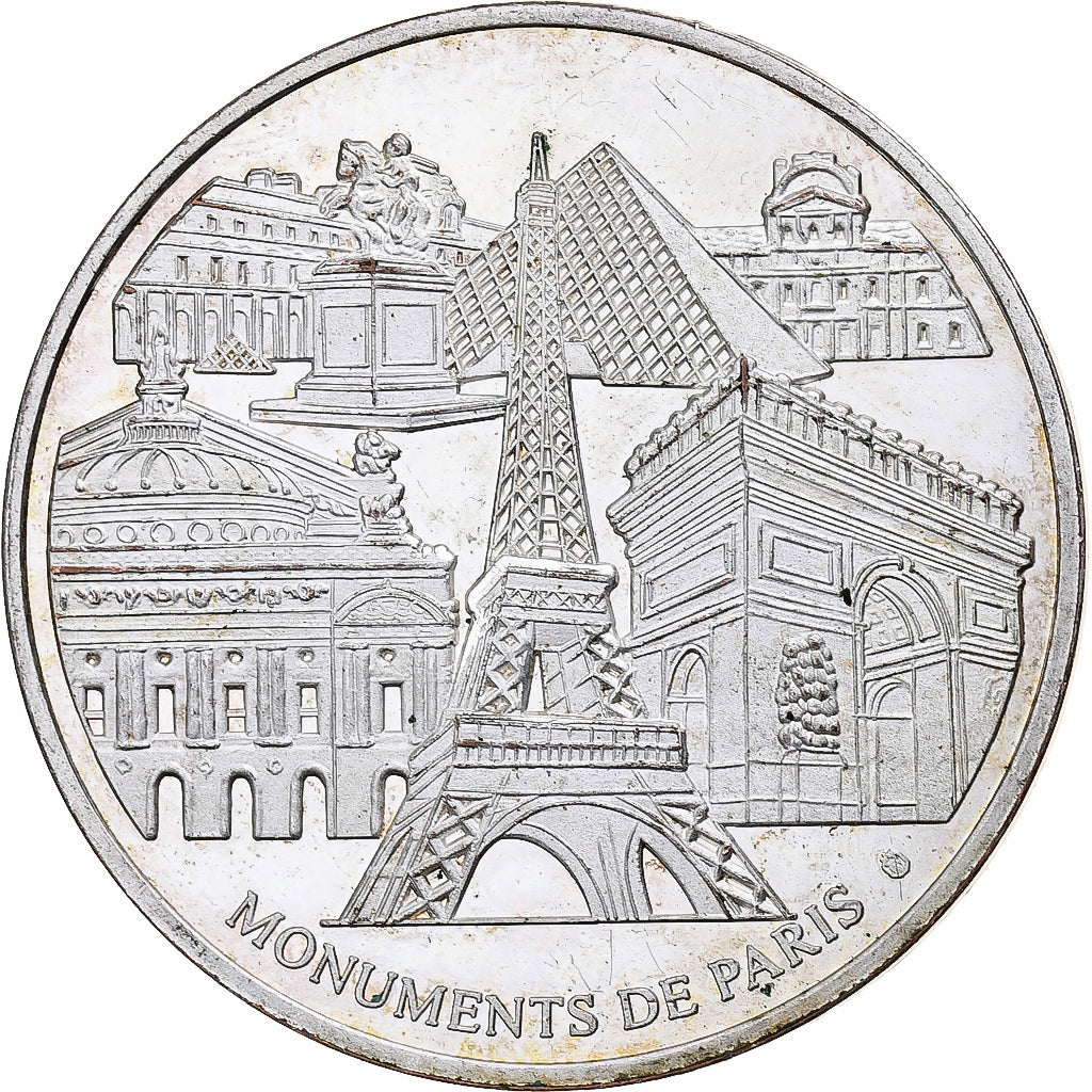 Frankreich, Medaille, Monuments de Paris, La Madeleine, Copper Plated Silver