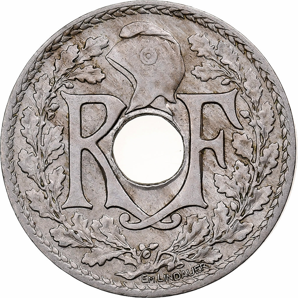 Frankreich, 25 Centimes, Lindauer, 1936, Kupfer-Nickel, SS, Gadoury:380, KM:867a