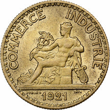 Francia, 50 Centimes, Chambre de commerce, 1921, Paris, Alluminio-bronzo, BB+