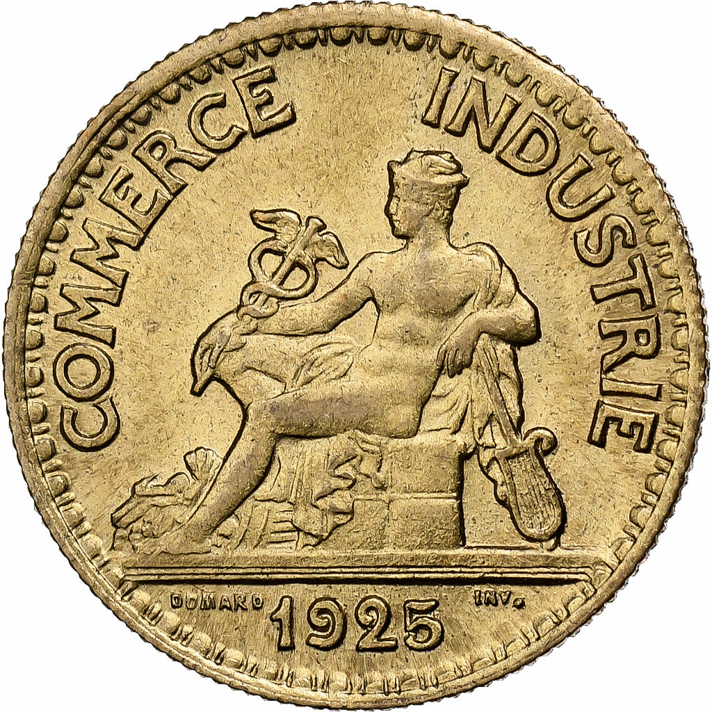 Frankreich, 50 Centimes, Chambre de commerce, 1925, Aluminum-Bronze, VZ, KM:884