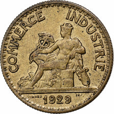 Francia, 50 Centimes, Chambre de commerce, 1929, Alluminio-bronzo, BB