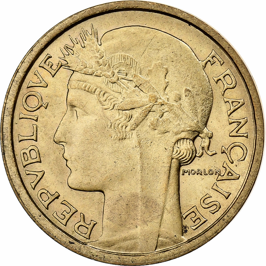 Moeda, França, Morlon, 50 Centimes, 1940, Paris, AU(55-58), Alumínio-Bronze