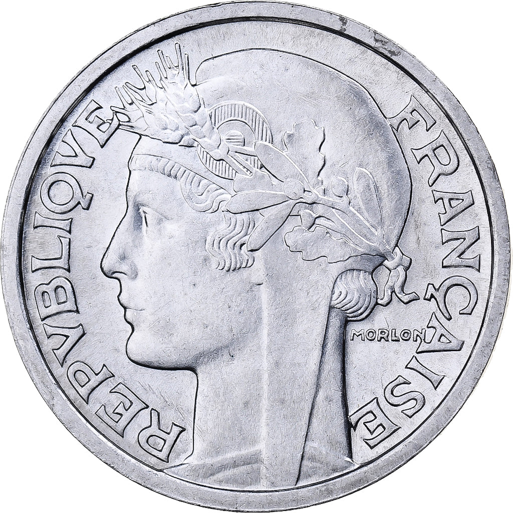 Francia, 2 Francs, Morlon, 1947, Alluminio, SPL