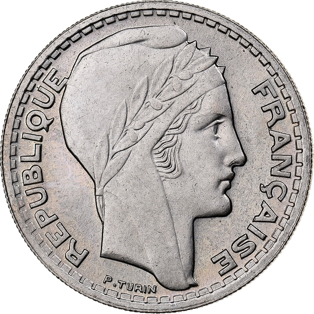 Francia, 10 Francs, Turin, 1947, Paris, Cobre - níquel, EBC+, Gadoury:811