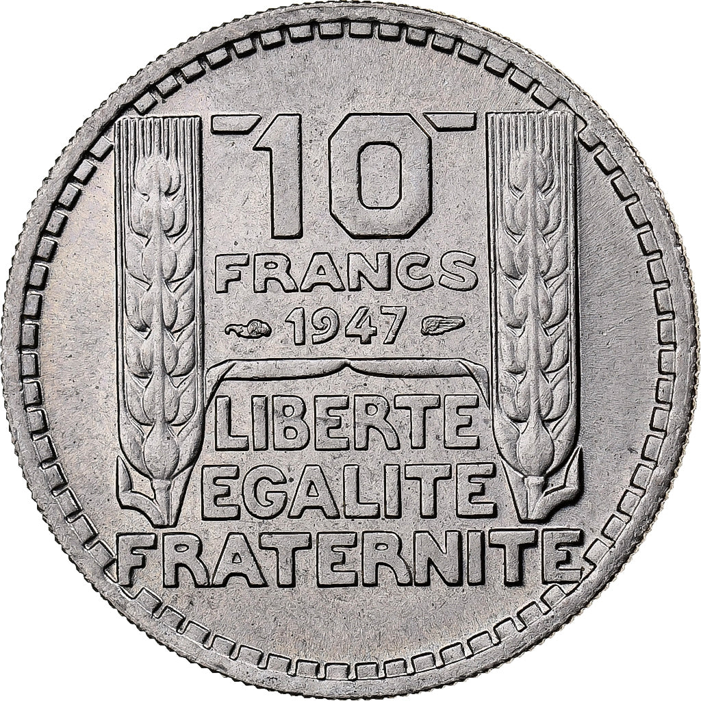Francia, 10 Francs, Turin, 1947, Paris, Cobre - níquel, EBC+, Gadoury:811