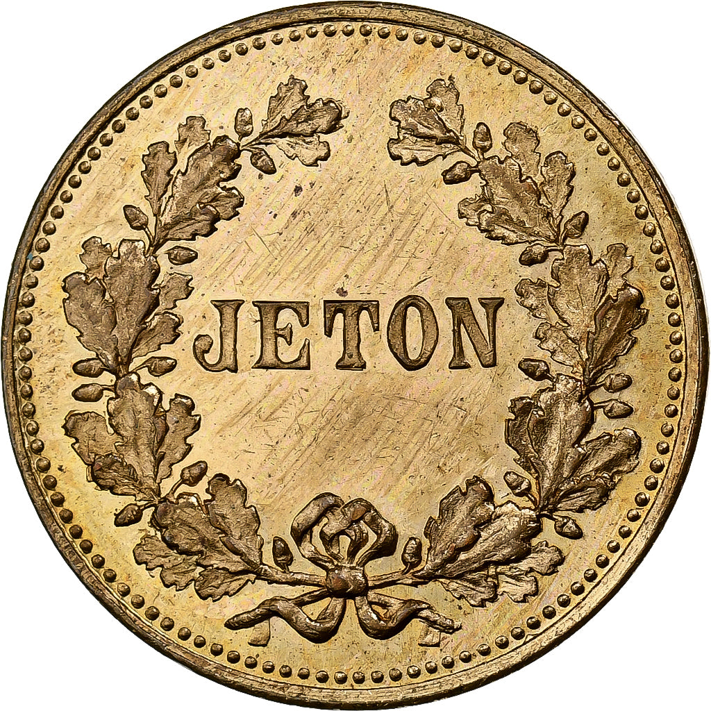 Francia, medalla, Jeton de jeu, Napoléon III, Kaiser d. Franzosen, Latón, SC