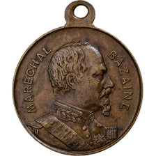 França, medalha, Maréchal Bazaine, Siège de Metz, Latão, AU(55-58)