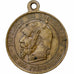 Frankreich, Medaille, Napoléon III le misérable, satirique, 1870, Messing, SS+