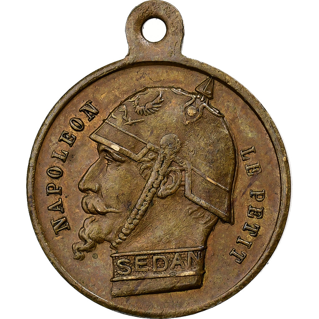 Frankreich, Medaille, Satirique, Napoléon le Petit, La Honte, 1870, Messing, SS
