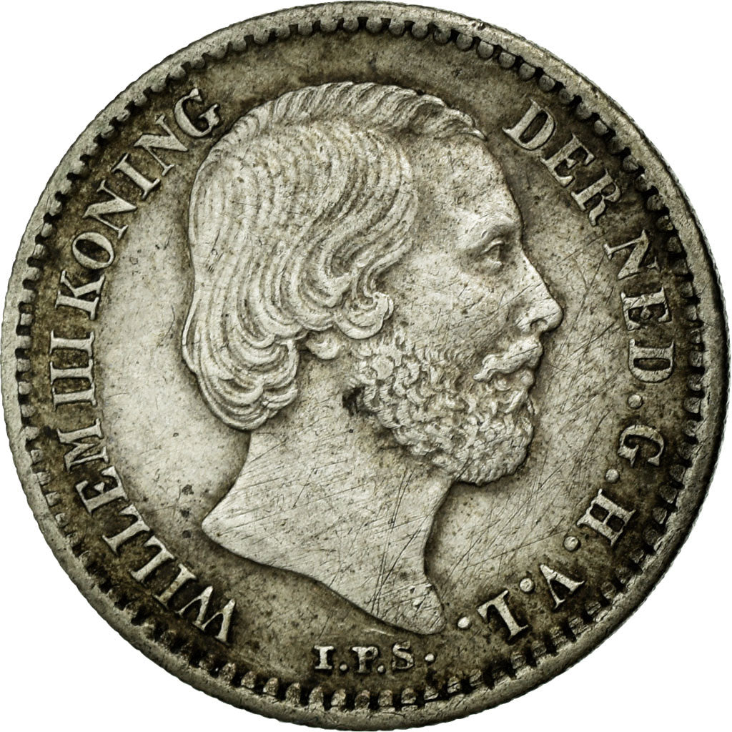 Moneta, Paesi Bassi, William III, 10 Cents, 1889, BB+, Argento, KM:80