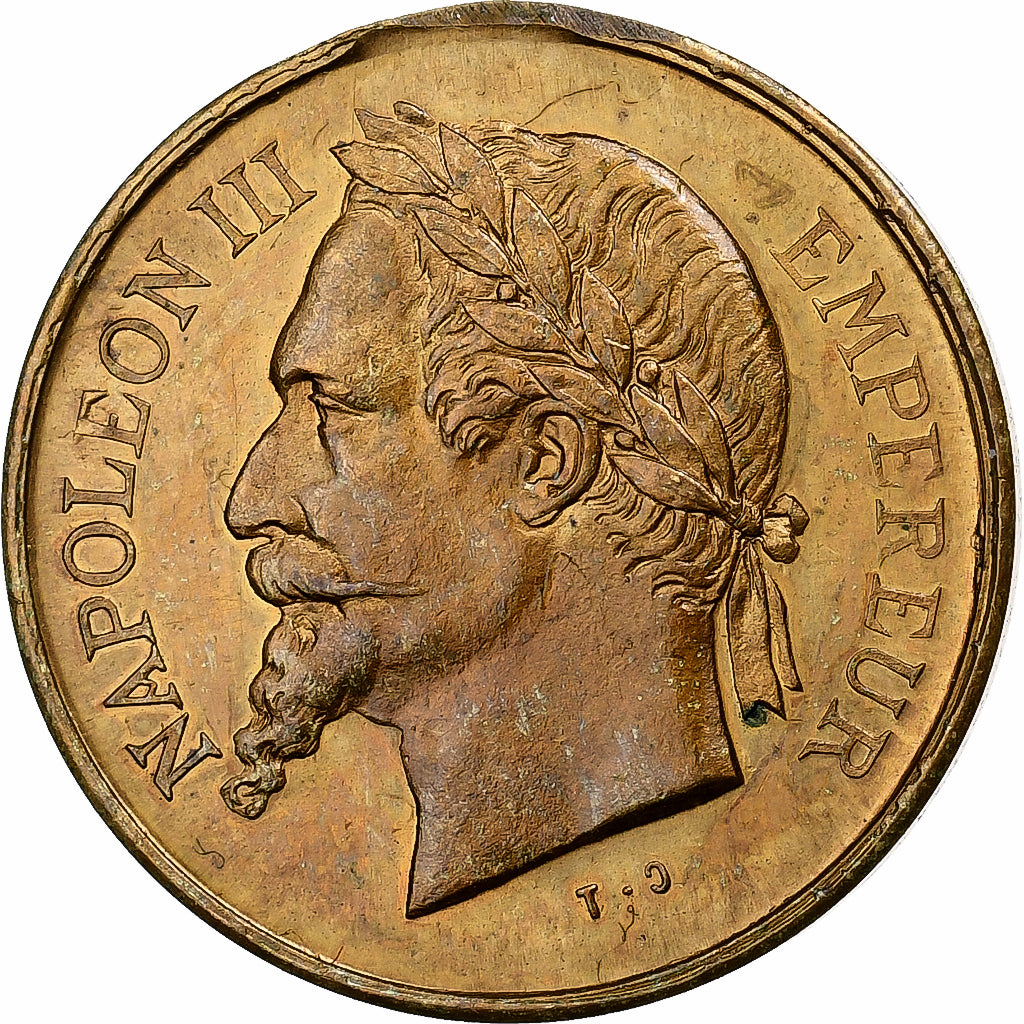 Francia, medaglia, MORT DE NAPOLÉON III, 1873, Ottone, SPL-