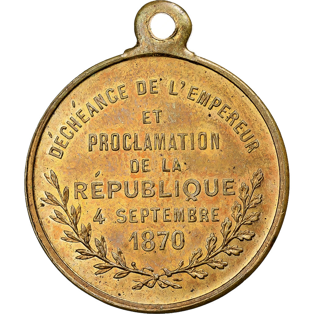 Francia, medaglia, Jules Favre, Troisième République, Déchéance de
