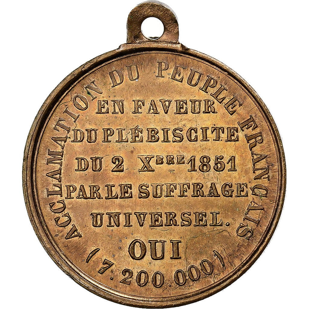 Frankreich, Medaille, Louis Napoléon Bonaparte, acclamation du peuple