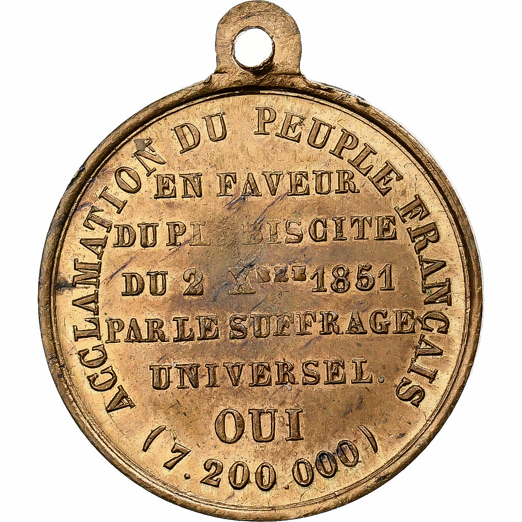 Frankrijk, Medaille, Louis Napoléon Bonaparte, acclamation du peuple français