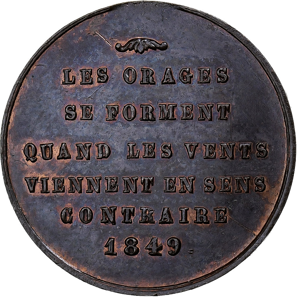 Frankreich, Medaille, Les Orages se forment quand les Vents viennent en sens