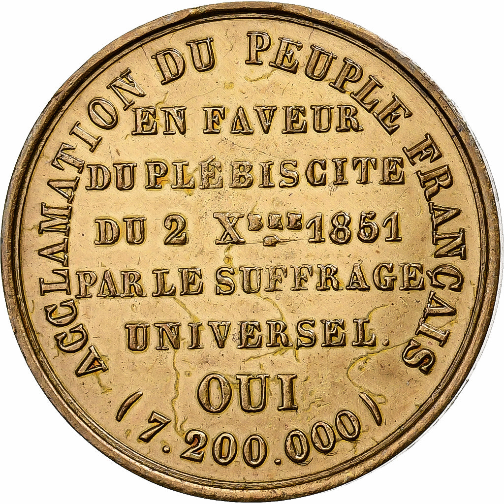 Frankreich, Medaille, Louis Napoléon Bonaparte, acclamation du peuple