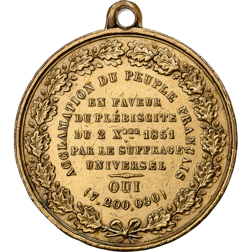 Frankrijk, Medaille, Louis Napoléon Bonaparte, acclamation du peuple français
