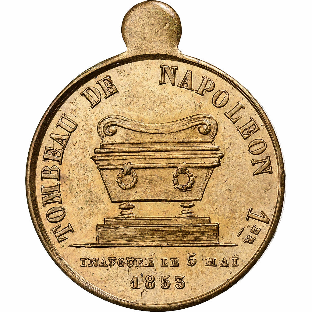 Frankreich, Medaille, Inauguration du Tombeau de Napoléon Ier, 1853, Messing