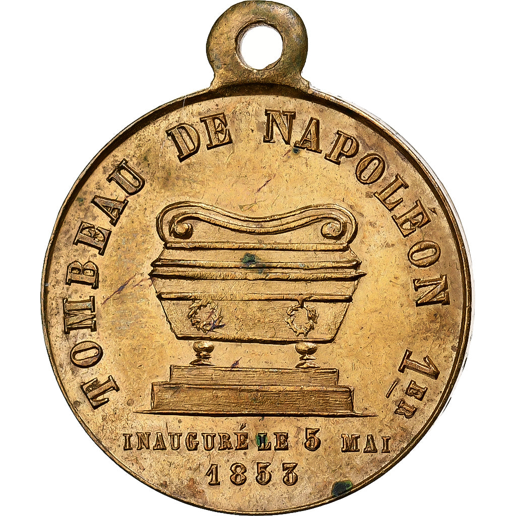 Frankreich, Medaille, Inauguration du Tombeau de Napoléon Ier, 1853, Messing