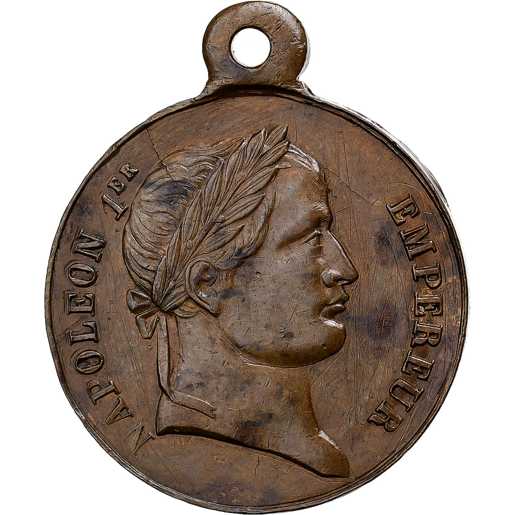 Frankreich, Medaille, Inauguration du Tombeau de Napoléon Ier, 1853, Kupfer, SS